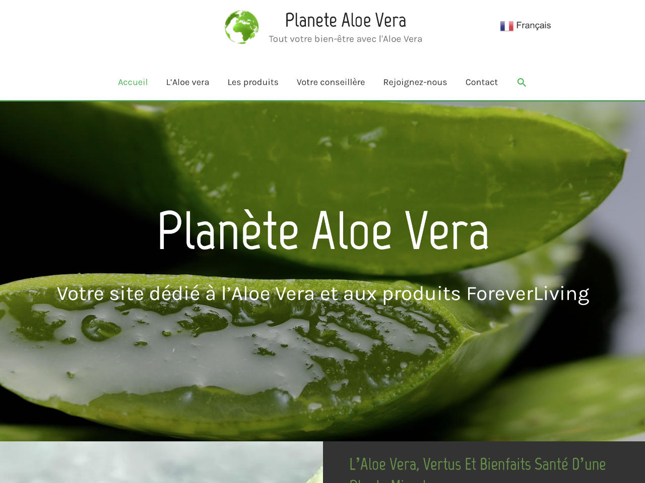 Planète Aloe Vera – Site vitrine VDI